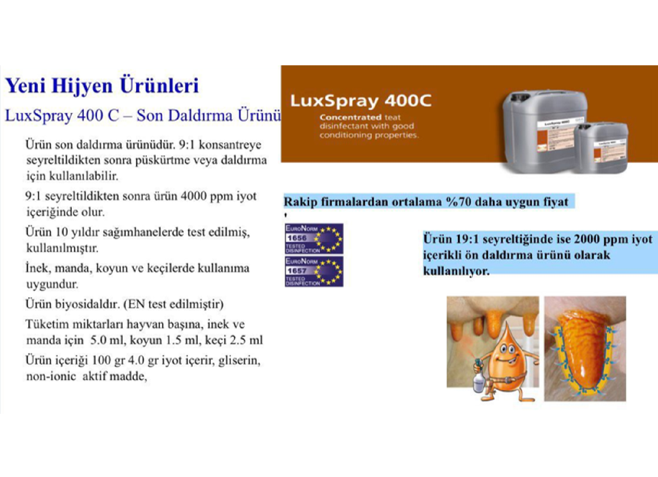 Post-Dipping Meme Dezenfektanları